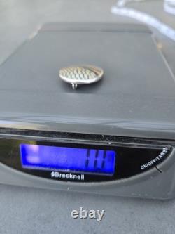 Vintage 1977 Orient & Flume Sterling Silver Pendant Signed Art Glass Design