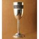 Vintage 925 Sterling Silver Glass Wine Glass Handmade Vessel Silver Flask Silver