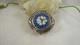 Vintage 925 Sterling Silver Pill Box Murano Millefiori Glass Hinged Lid