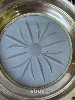 Vintage Amston Sterling Silver Glass Coaster, 6.5 / 3.5 toz