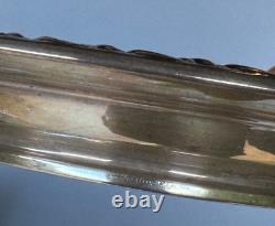 Vintage Amston Sterling Silver Glass Coaster, 6.5 / 3.5 toz
