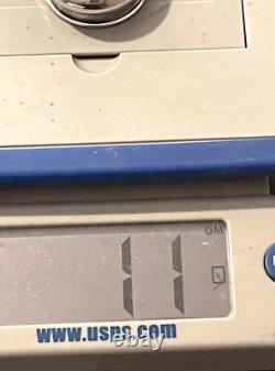 Vintage Antique Hallmarked Sterling Silver 925 Repousse Crystal Cut Glass Jar