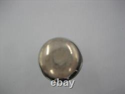 Vintage Art Deco Sterling Silver Overlay Caged Glass Decanter Bottle Monogram