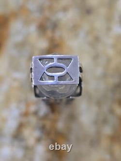 Vintage Art Deco Sterling Silver Perfume Cage with Glass Perfume Bottle