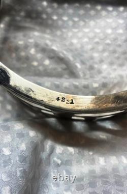 Vintage Arts & Crafts Shreve & Co Sterling Silver & Cut Glass Serving Bowl