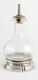 Vintage B&m Sterling Silver Base Glass Wine Decanter Oil Pour