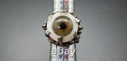 Vintage Big Sterling Silver Brutalist Glass Eyeball Ring Approximate Size 6.5