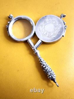 Vintage Buccellati Magnifying Glass Sterling Silver 925 Italy Luxury Classic