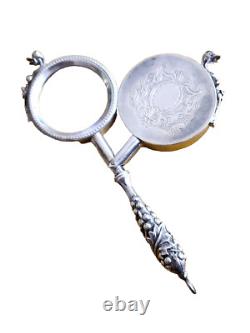 Vintage Buccellati Magnifying Glass Sterling Silver 925 Italy Luxury Classic