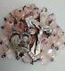 Vintage Catholic Rosary Sterling Silver Marked Cfx&ctr Pink Heart Glass Beads