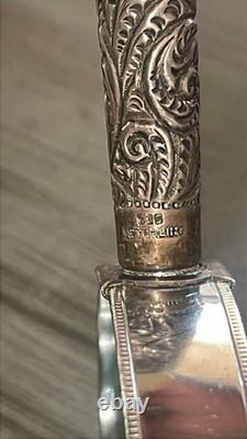 Vintage Collectible Ornate Magnifying Glass 925 Sterling Silver