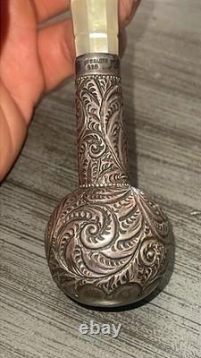 Vintage Collectible Ornate Magnifying Glass 925 Sterling Silver