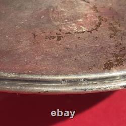 Vintage Cut Glass with Sterling Silver Powder Jar -Trinket / dresser dish