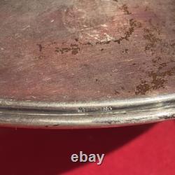 Vintage Cut Glass with Sterling Silver Powder Jar -Trinket / dresser dish