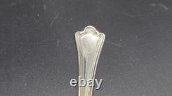 Vintage Etched Glass Federal Sugar Urn with Sterling Silver Lid & Spoon, 6 5/8