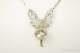Vintage Fairy Glass Marble Sterling Silver Necklace
