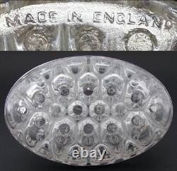 Vintage French Sterling Silver & Blown Glass 8 Flower Frog, Vase, Centerpiece