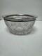 Vintage Gorham Sterling Silver / Cut Crystal Glass 9 Centerpiece Serving Bowl