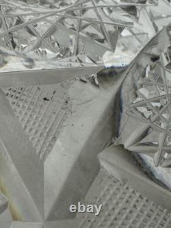 Vintage GORHAM Sterling Silver / Cut Crystal Glass 9 Centerpiece Serving Bowl