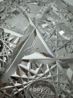 Vintage GORHAM Sterling Silver / Cut Crystal Glass 9 Centerpiece Serving Bowl