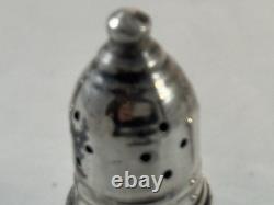 Vintage Garden Sterling Silver Salt And Pepper Shakers Glass Lined