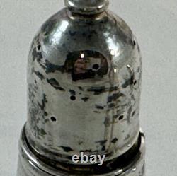 Vintage Garden Sterling Silver Salt And Pepper Shakers Glass Lined