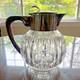Vintage German Sterling Silver Mounted Glass Pitcher Emil Hermann Iced Tea