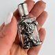 Vintage Glass Sterling Silver 925 Flask Flacon Bottle For Perfume Puppy Italy