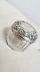 Vintage Gorham Repousse Sterling Silver Glass Vanity Jar