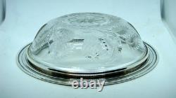 Vintage Gorham Sterling Silver Cut Glass Bowl Strawberry Bowl Very Nice