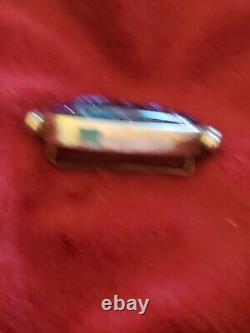 Vintage Handmade Sterling Silver & Dichroic Glass Pendant / Slide Charm