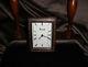 Vintage Harrods Knightsbridge Sterling Silver Framed Wood Desk Mantel Clock 1992