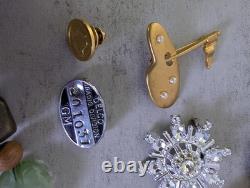 Vintage Jewelry Estate Lot Signed Unsigned STERLING SILVER Gems Costume 58 Items