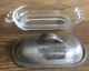 Vintage Prelude Sterling Silver And Glass Butter Dish X2-3