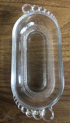 Vintage Prelude Sterling Silver and Glass Butter Dish X2-3