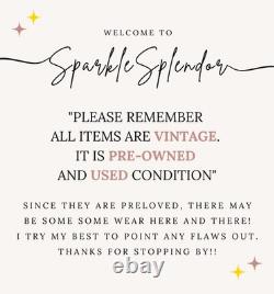 Vintage Rare 935 Sterling Silver Glass Fruit Salad Dangle Earrings (A9010)