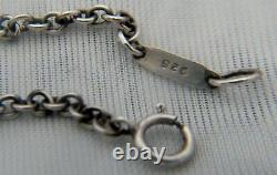 Vintage Rare Tiffany & Co. Sterling Silver Magnifying Glass Pendant Necklace