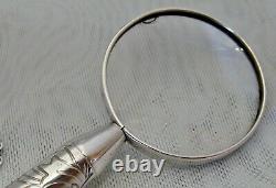 Vintage Rare Tiffany & Co. Sterling Silver Magnifying Glass Pendant Necklace
