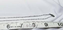 Vintage Signed Sterling Silver Art Deco Camphor Glass Necklace