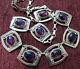 Vintage Sterling Dragons Breath Mexico Necklace 18.5 Inches