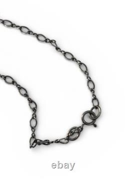 Vintage Sterling Silver 925 Lucy Issacs Style Glass Bead 28 Charm Necklace