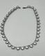 Vintage Sterling Silver Clear Crystal Rock Quartz Riviere Necklace 28.74g 15-16
