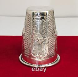 Vintage Sterling Silver Hazorfim Jewish Wine Cup, 3.3''long