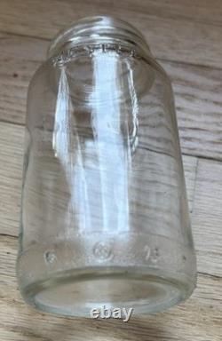 Vintage Sterling Silver Nestle Glass Pierced Floral 4 5/8 Jar 1920-1940