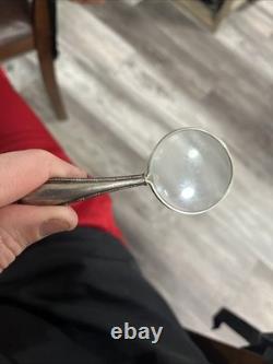 Vintage Sterling Silver Small Magnifying Glass