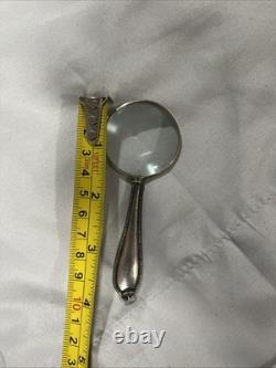 Vintage Sterling Silver Small Magnifying Glass