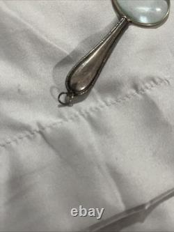 Vintage Sterling Silver Small Magnifying Glass