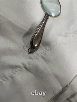Vintage Sterling Silver Small Magnifying Glass