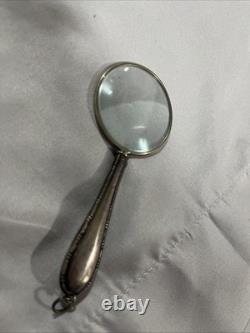 Vintage Sterling Silver Small Magnifying Glass