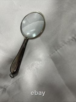 Vintage Sterling Silver Small Magnifying Glass
